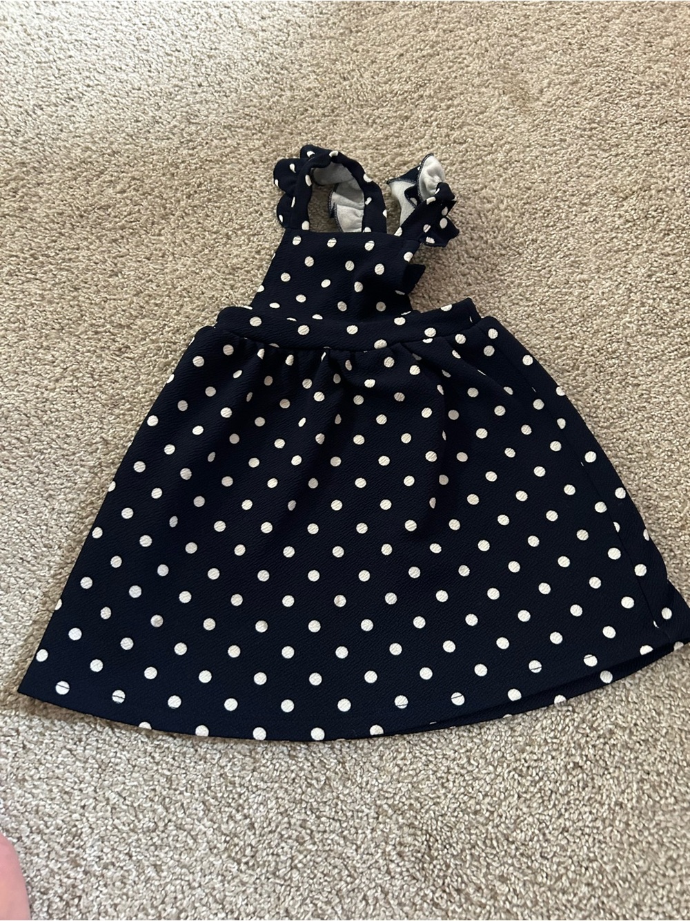 Heart & Arrow 2T Navy Polkadot Dress